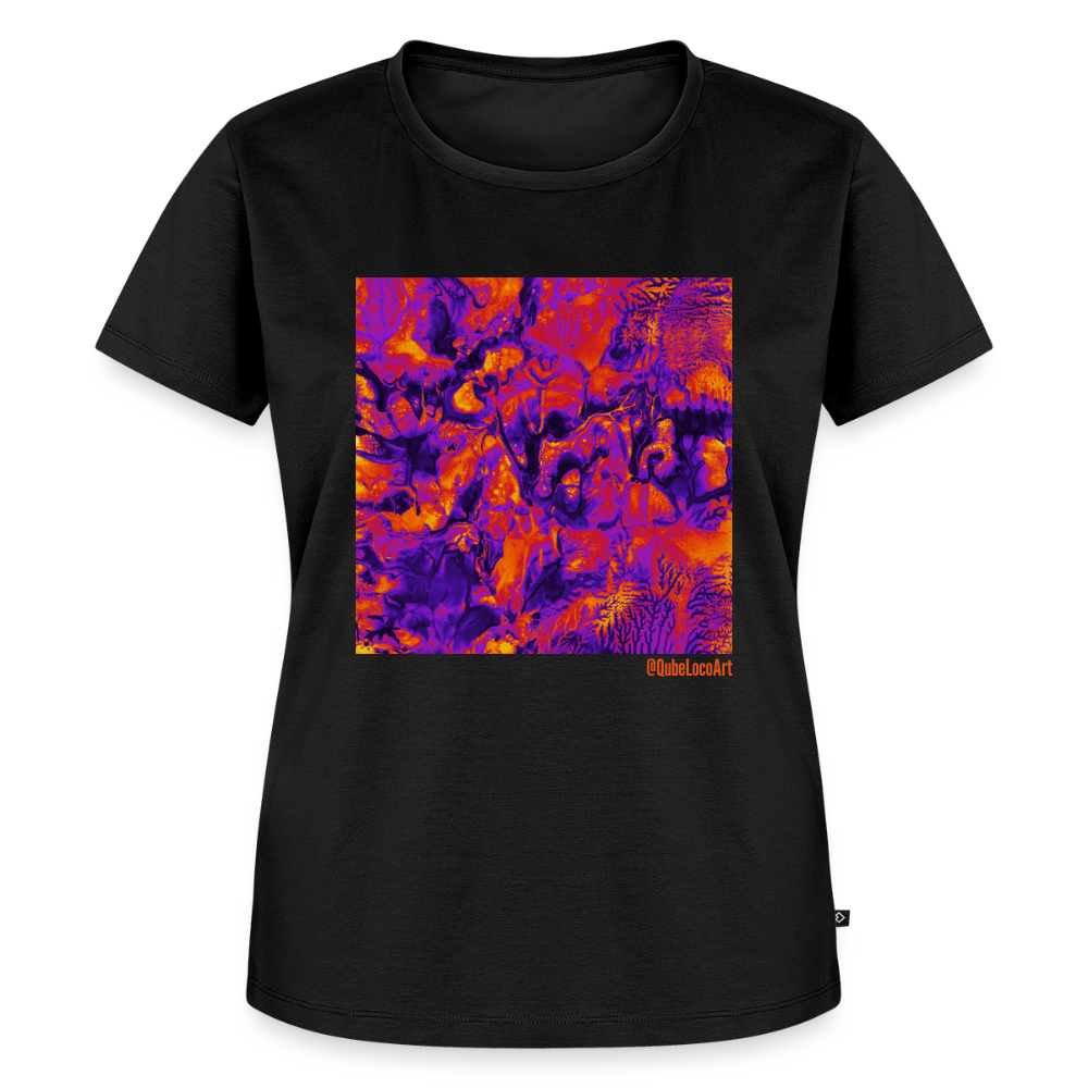 Frauen Premium T-Shirt "Vortex" - Schwarz