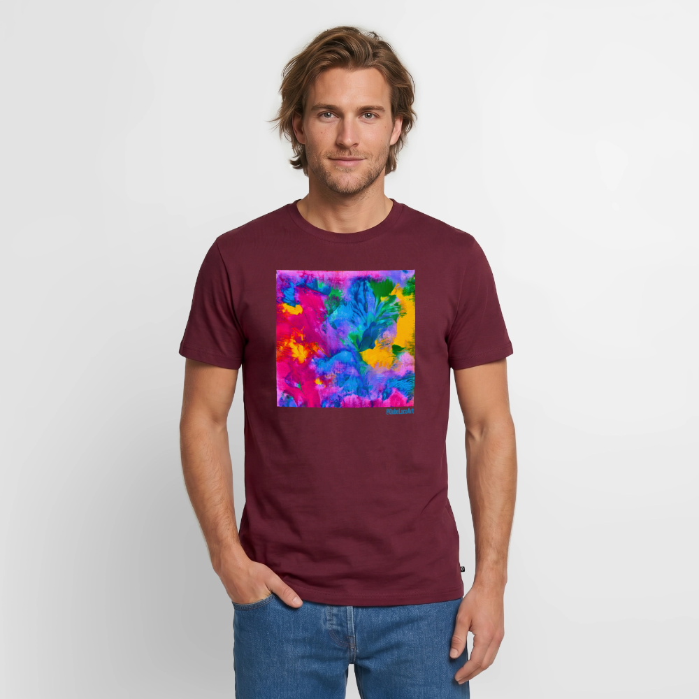 Männer Premium T-Shirt "Prisma" - Burgunderrot