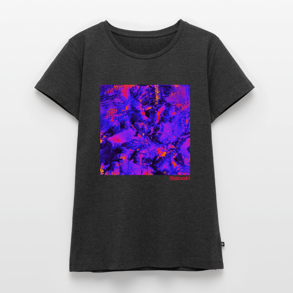 Frauen Premium T-Shirt "Tropica" - Anthrazit meliert