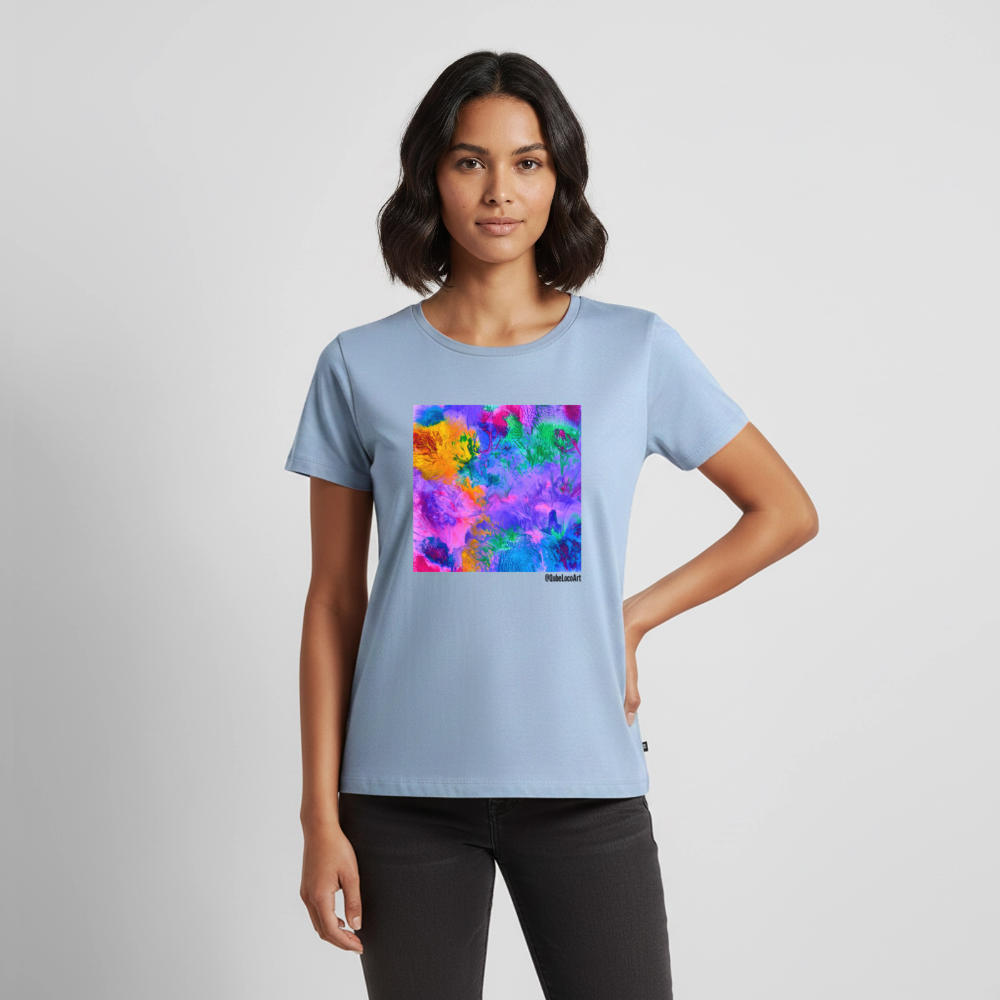 Frauen Premium T-Shirt "Lotus" - Hellblau