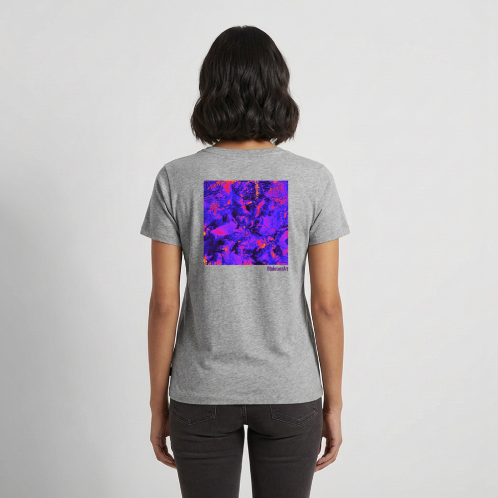 Frauen Premium T-Shirt | Design No. 2 - Grau meliert