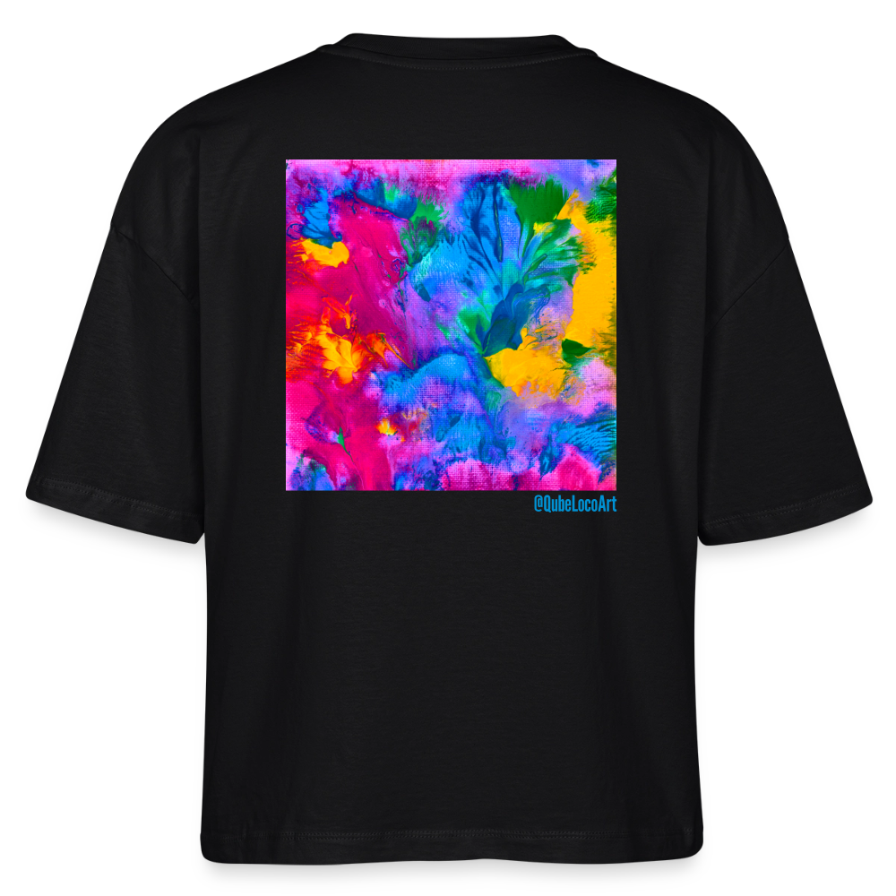 Stanley/Stella Frauen Boxy Bio-T-Shirt  | Design No. 4 - Schwarz