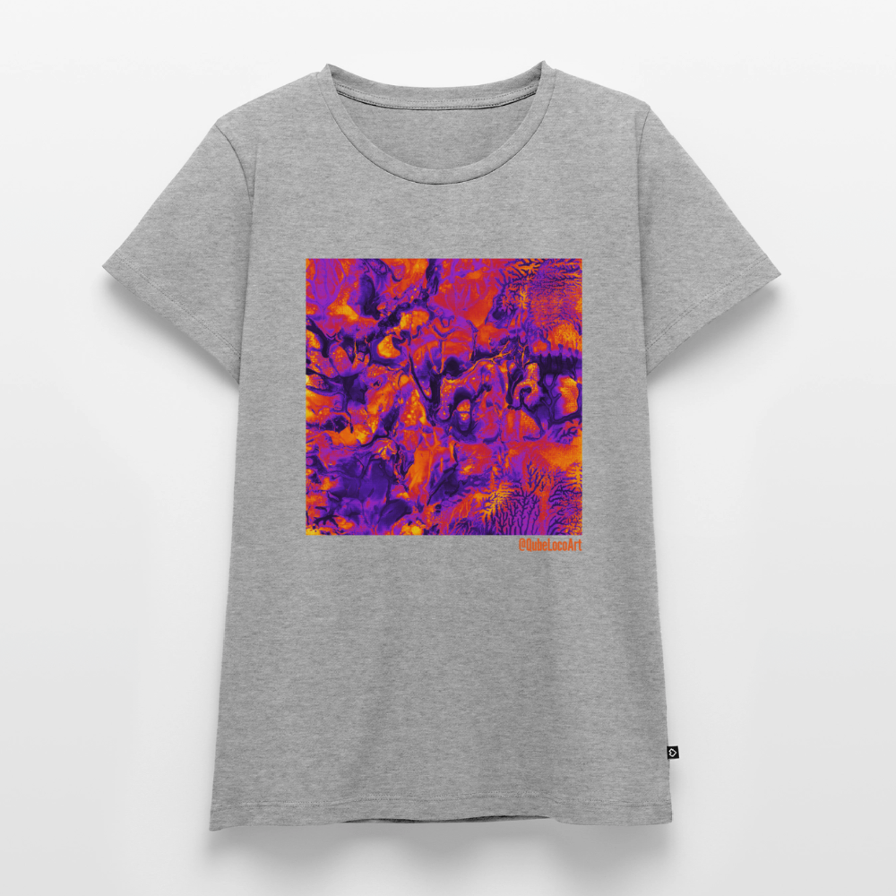 Frauen Premium T-Shirt "Vortex" - Grau meliert