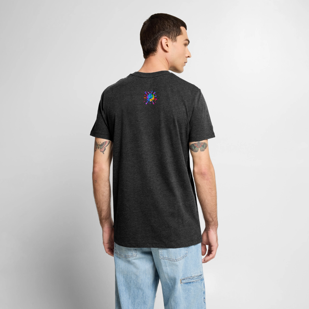 Männer Premium T-Shirt "Prisma" - Anthrazit meliert