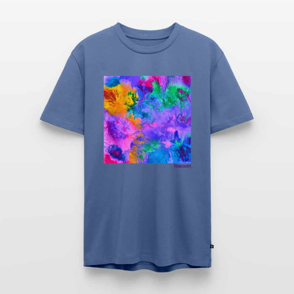 Männer Premium T-Shirt "Lotus" - Taubenblau