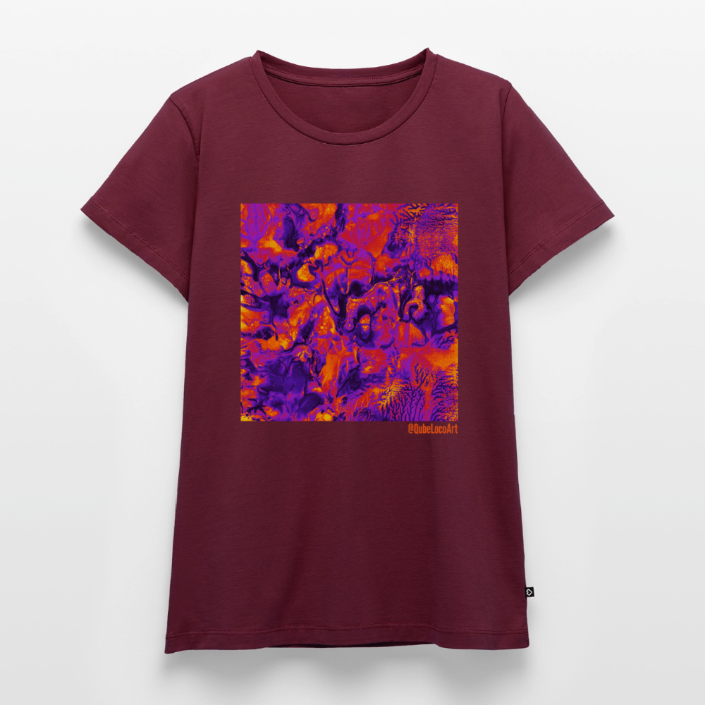 Frauen Premium T-Shirt "Vortex" - Burgunderrot