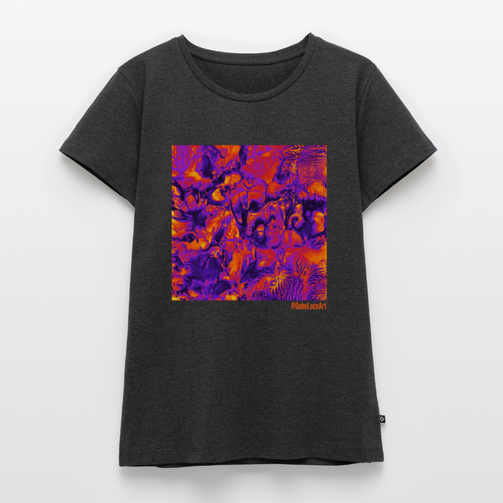 Frauen Premium T-Shirt "Vortex" - Anthrazit meliert