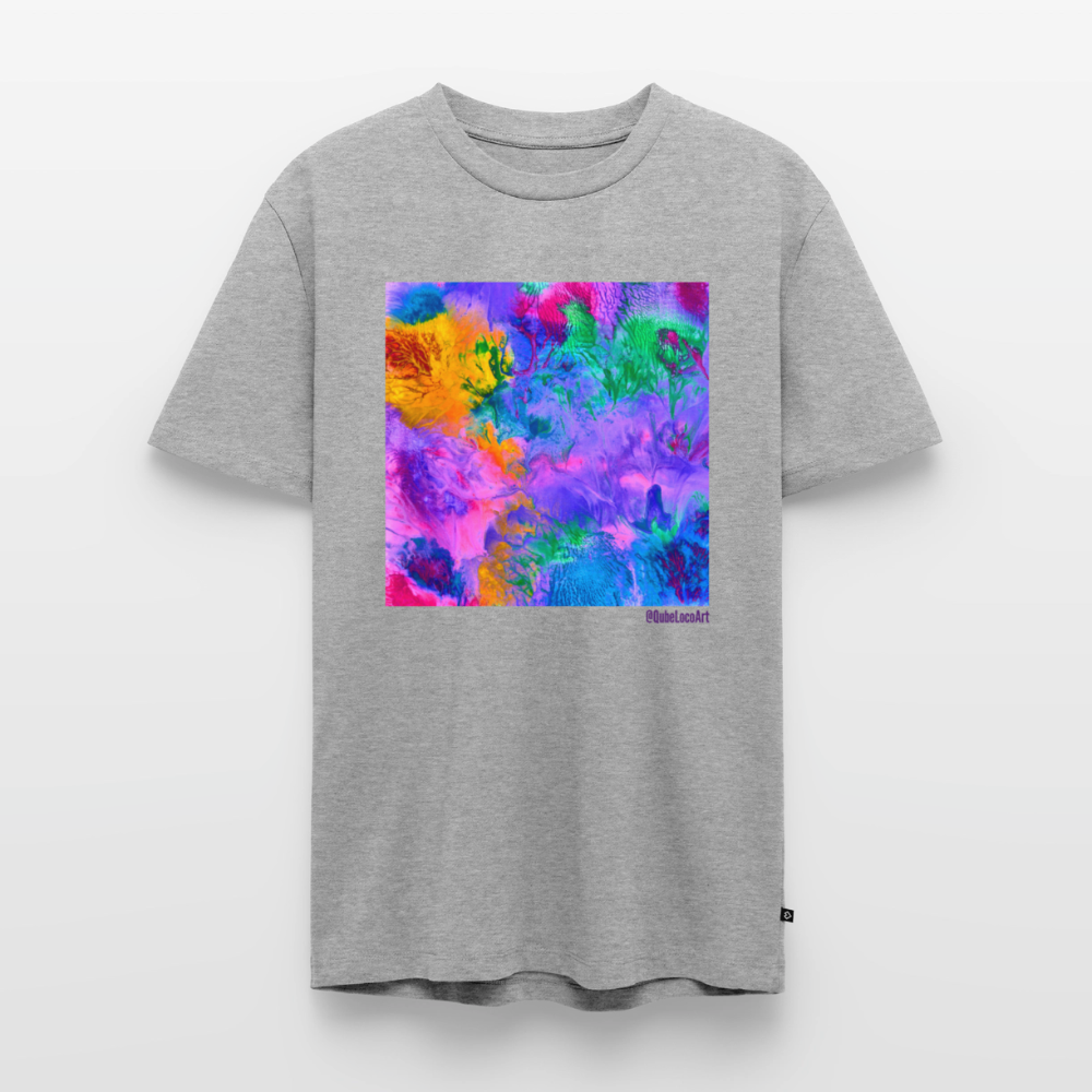 Männer Premium T-Shirt "Lotus" - Grau meliert