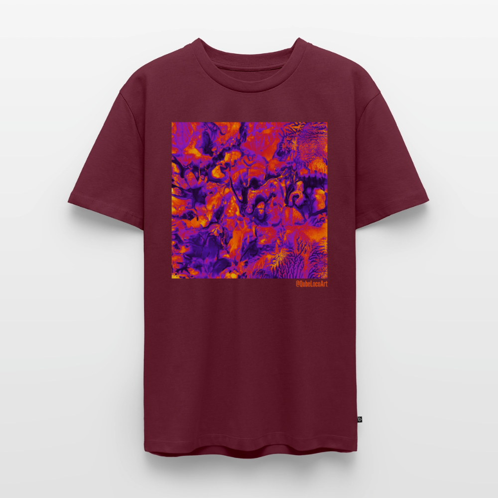 Männer Premium T-Shirt "Vortex" - Burgunderrot