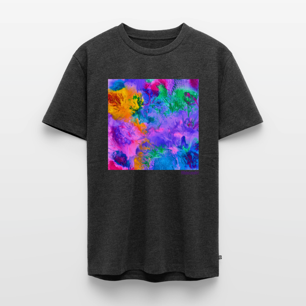 Männer Premium T-Shirt "Lotus" - Anthrazit meliert