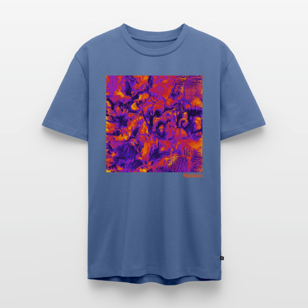 Männer Premium T-Shirt "Vortex" - Taubenblau