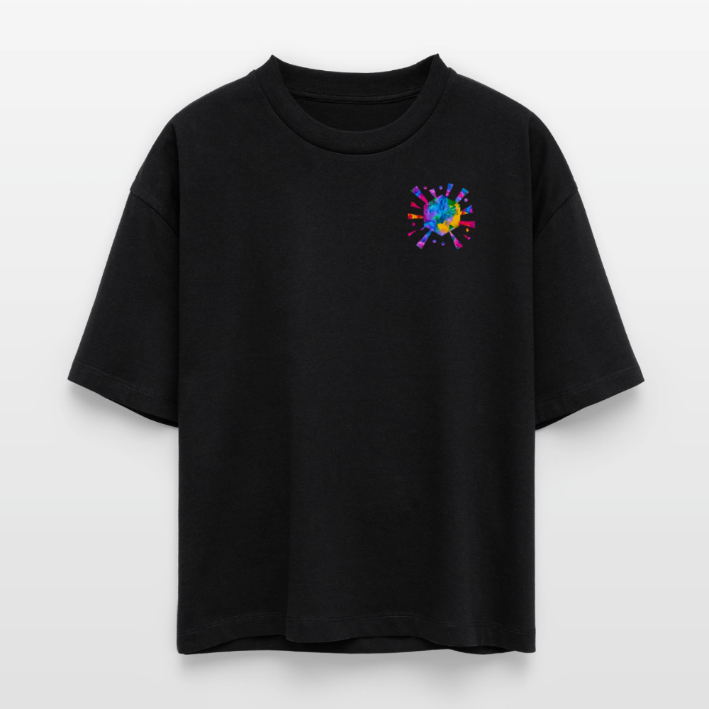 Stanley/Stella Frauen Boxy Bio-T-Shirt  | Design No. 4 - Schwarz