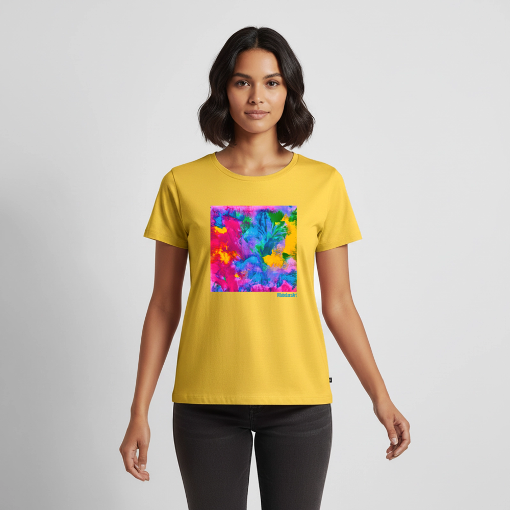 Frauen Premium T-Shirt "Prisma" - Sonnengelb
