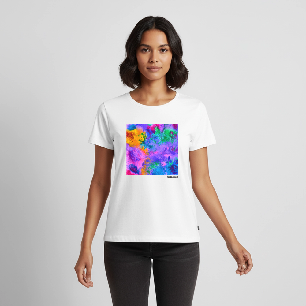 Frauen Premium T-Shirt "Lotus" - Weiß