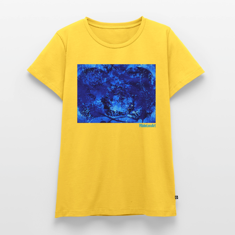 Frauen Premium T-Shirt "Nebula" - Sonnengelb
