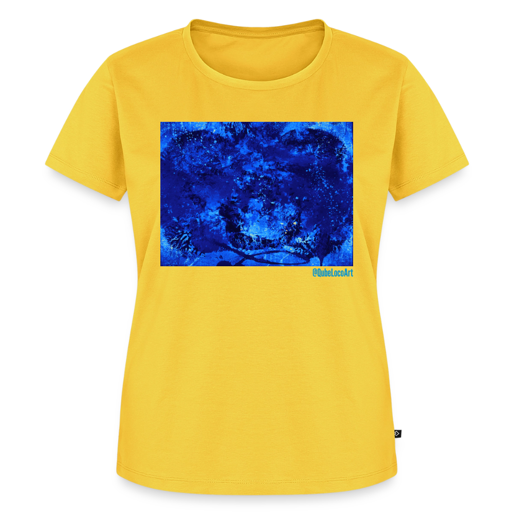 Frauen Premium T-Shirt "Nebula" - Sonnengelb
