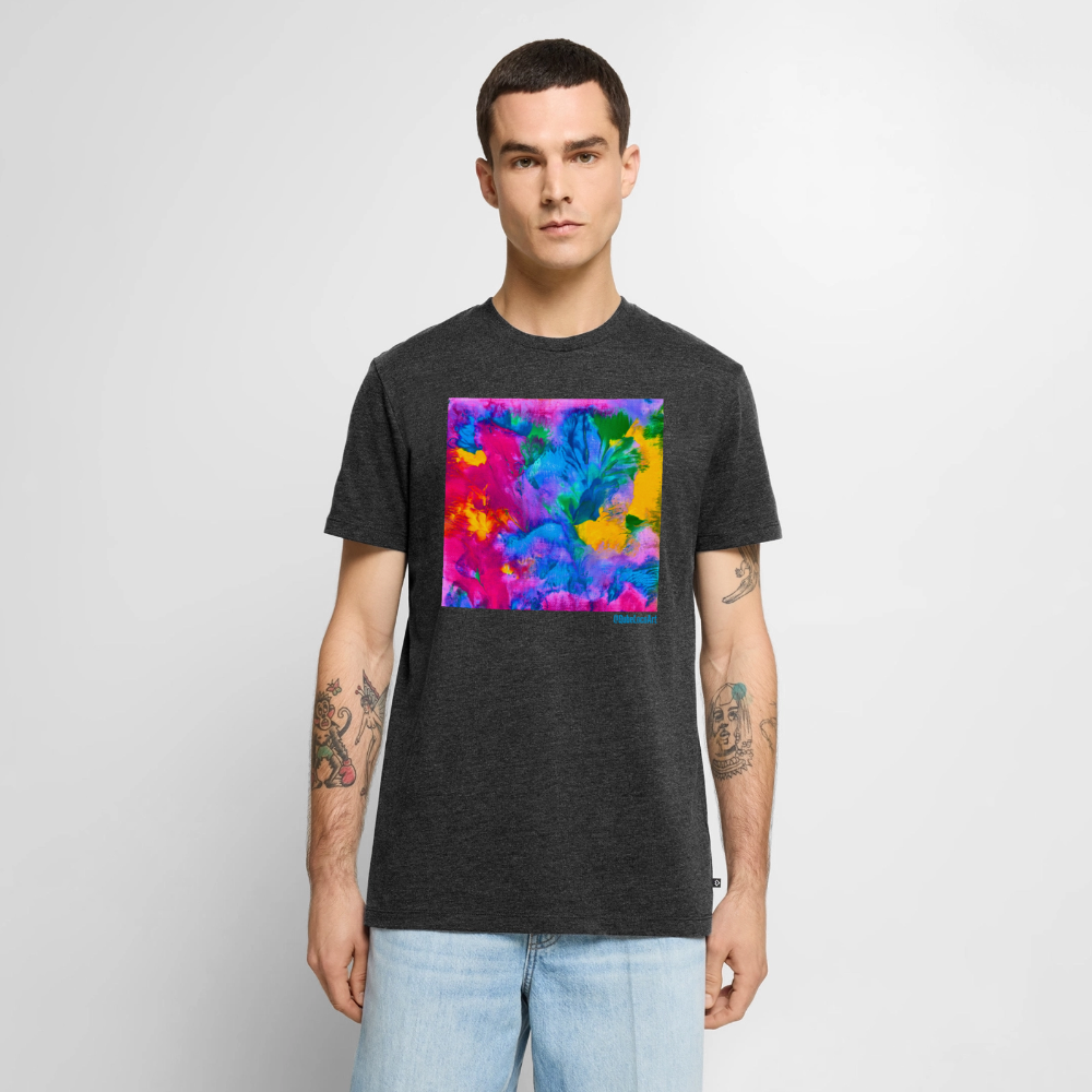 Männer Premium T-Shirt "Prisma" - Anthrazit meliert