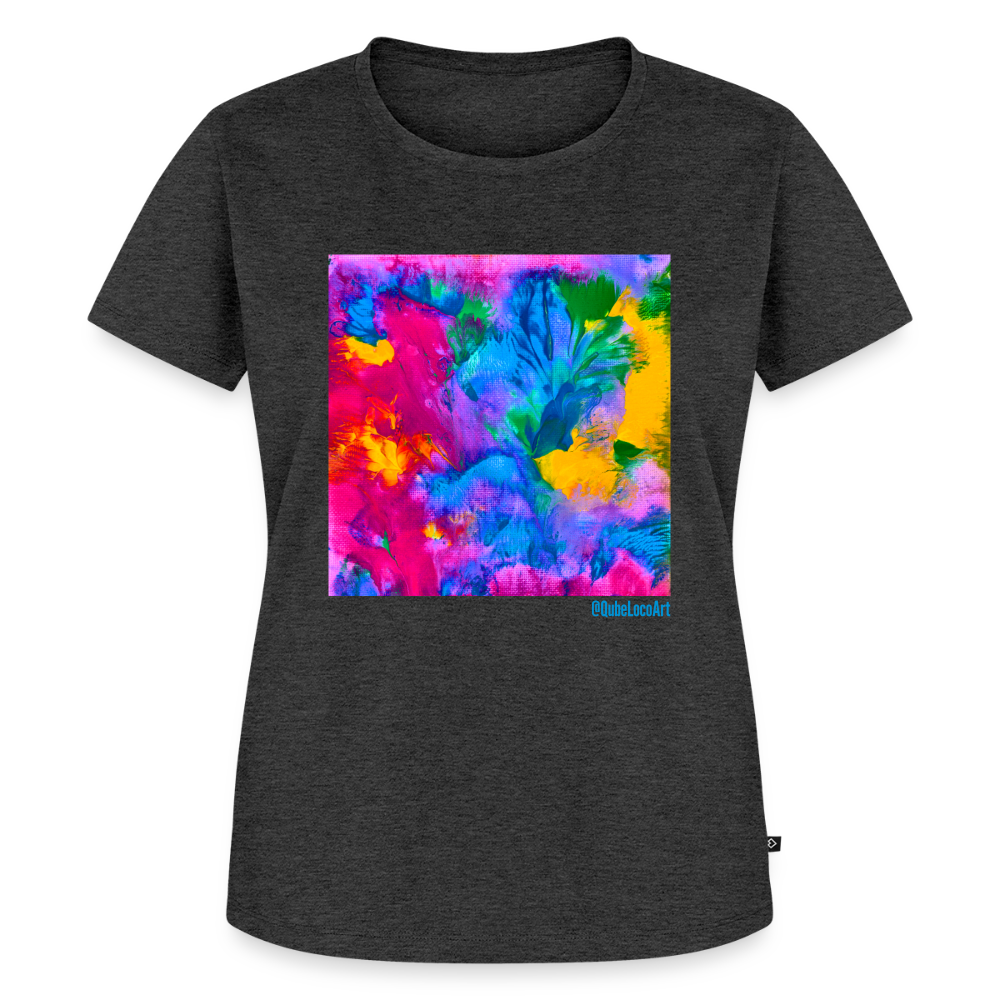 Frauen Premium T-Shirt "Prisma" - Anthrazit meliert