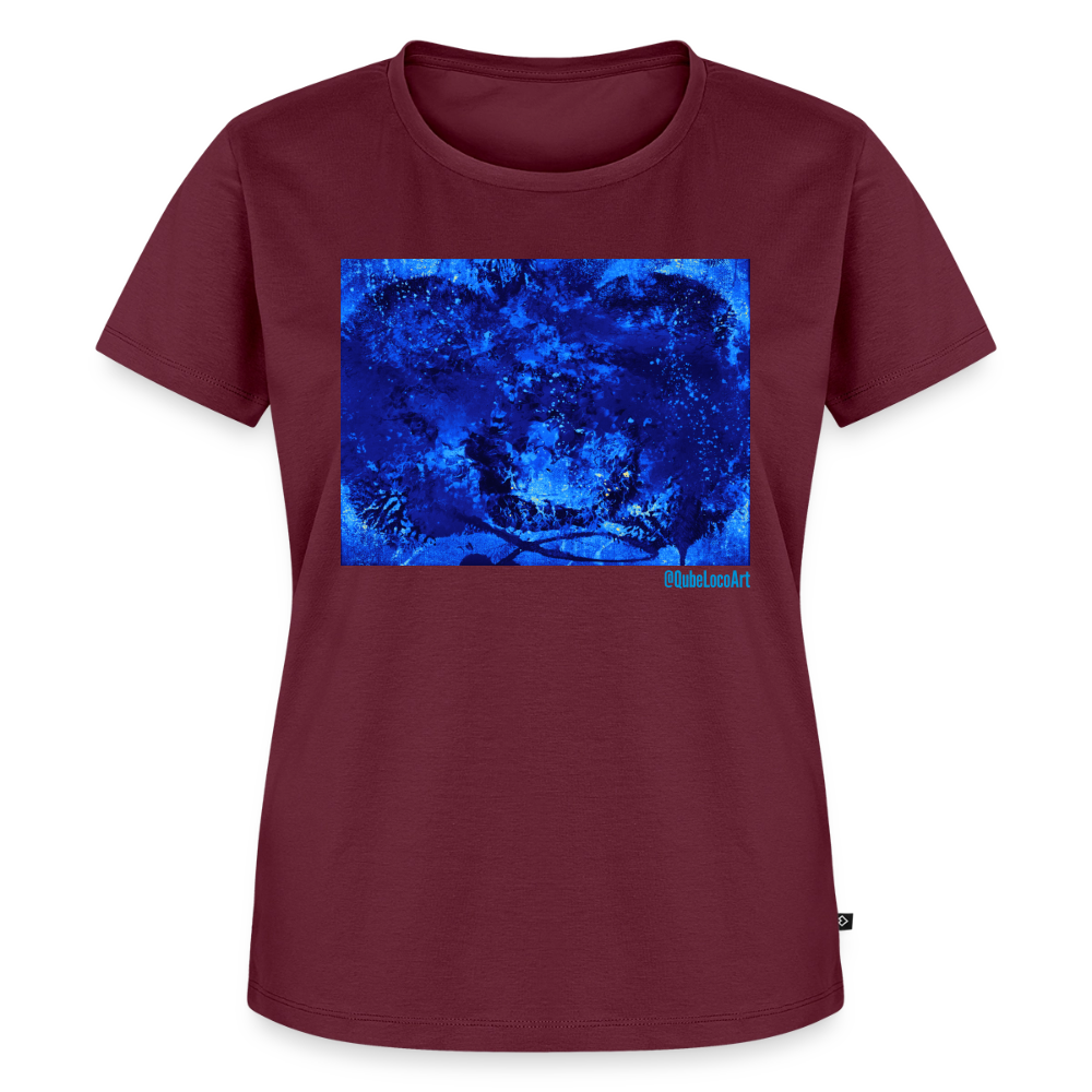 Frauen Premium T-Shirt "Nebula" - Burgunderrot