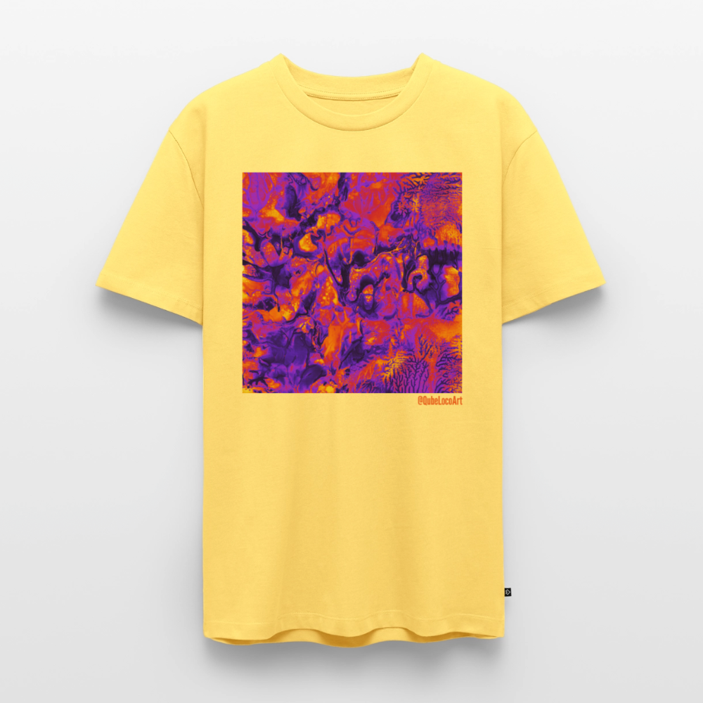 Männer Premium T-Shirt "Vortex" - Pastellgelb