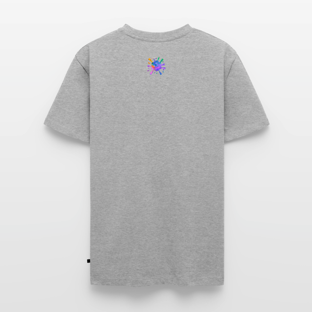 Männer Premium T-Shirt "Lotus" - Grau meliert