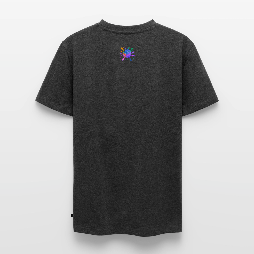 Männer Premium T-Shirt "Lotus" - Anthrazit meliert