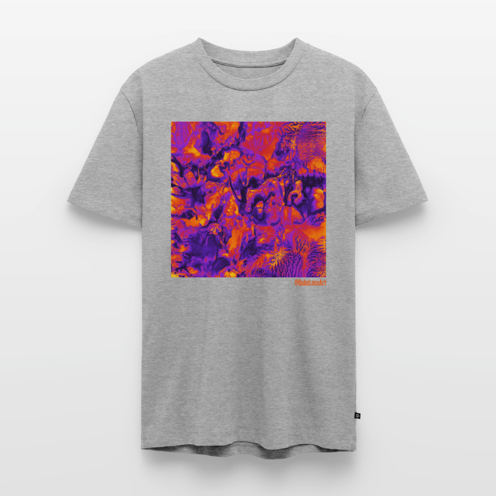 Männer Premium T-Shirt "Vortex" - Grau meliert