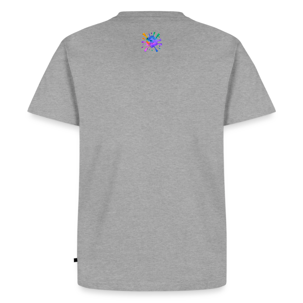 Männer Premium T-Shirt "Lotus" - Grau meliert