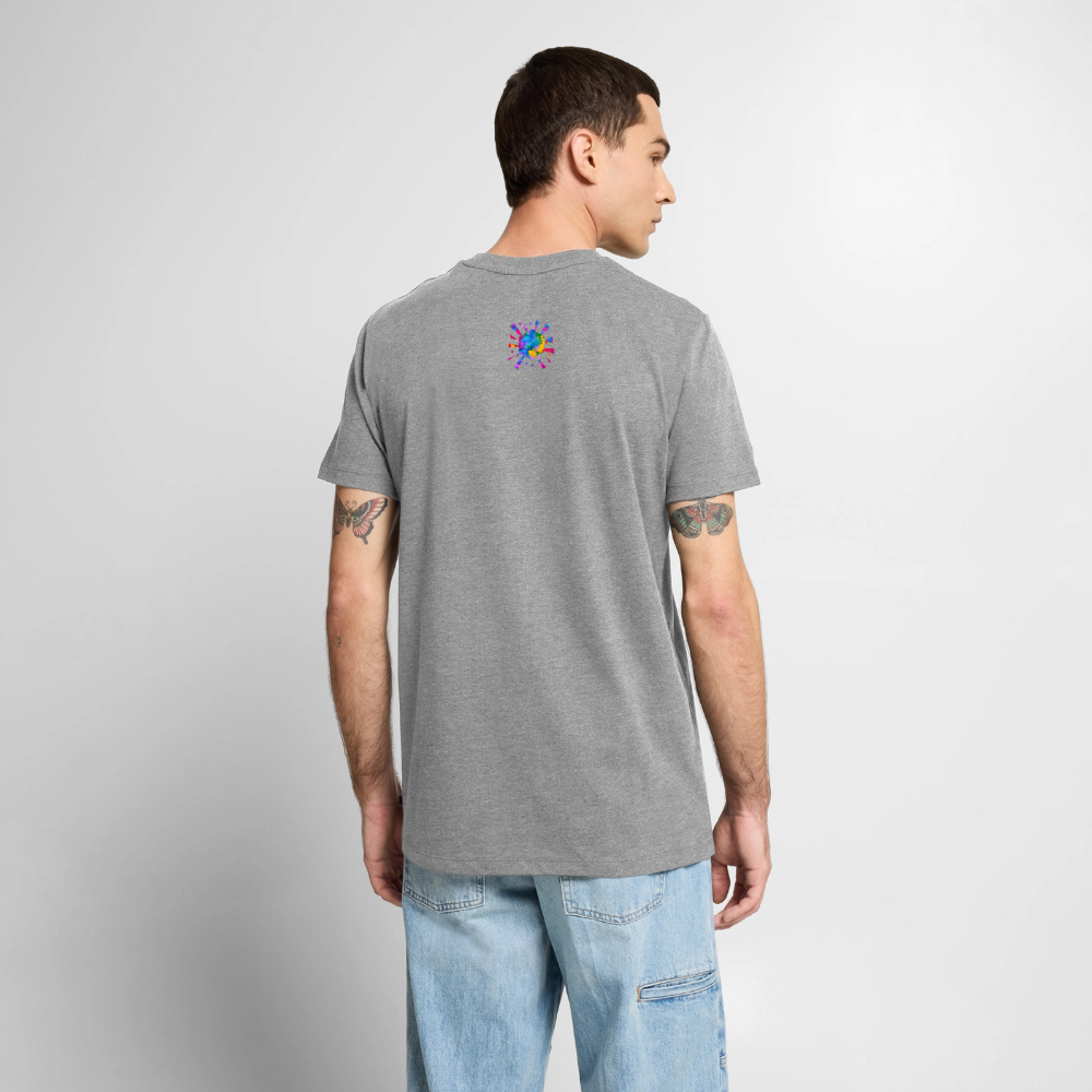 Männer Premium T-Shirt "Prisma" - Grau meliert