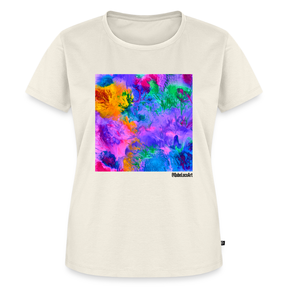 Frauen Premium T-Shirt "Lotus" - Naturweiß