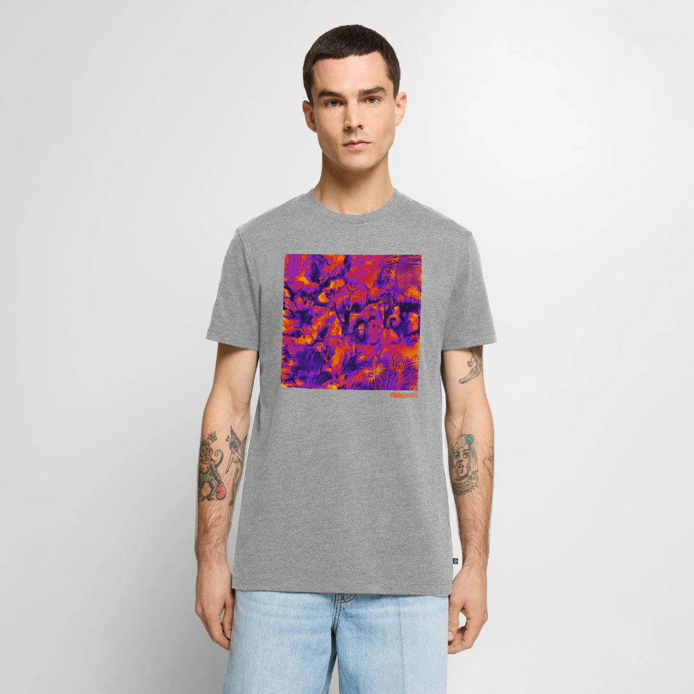 Männer Premium T-Shirt "Vortex" - Grau meliert