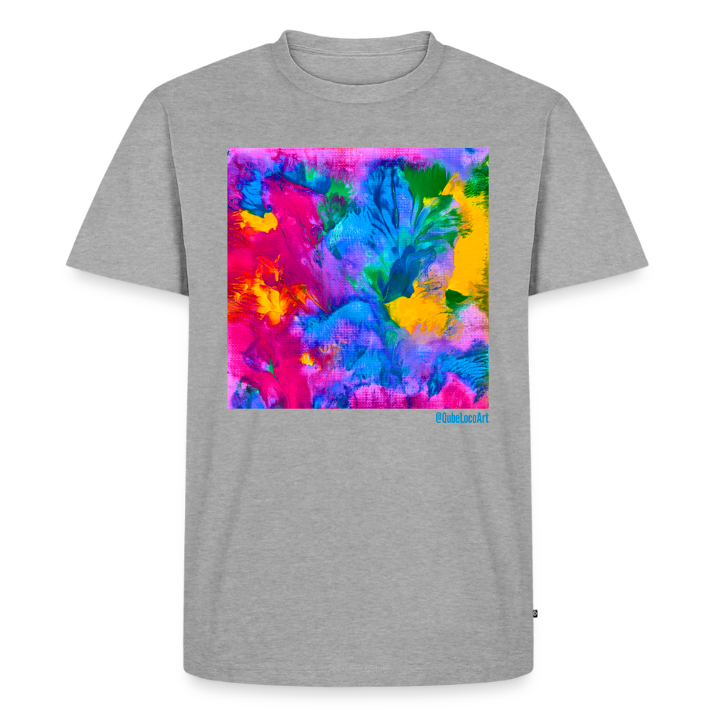 Männer Premium T-Shirt "Prisma" - Grau meliert
