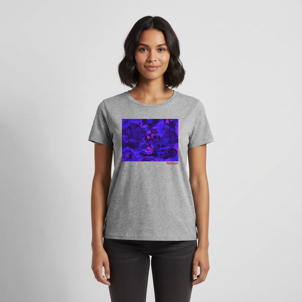 Frauen Premium T-Shirt "Nympha" - Grau meliert