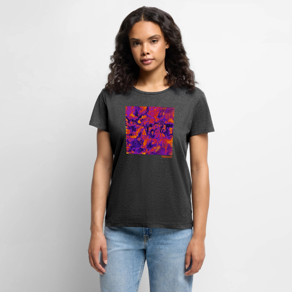 Frauen Premium T-Shirt "Vortex" - Anthrazit meliert