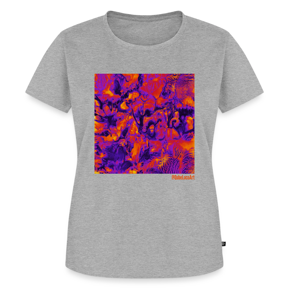 Frauen Premium T-Shirt "Vortex" - Grau meliert