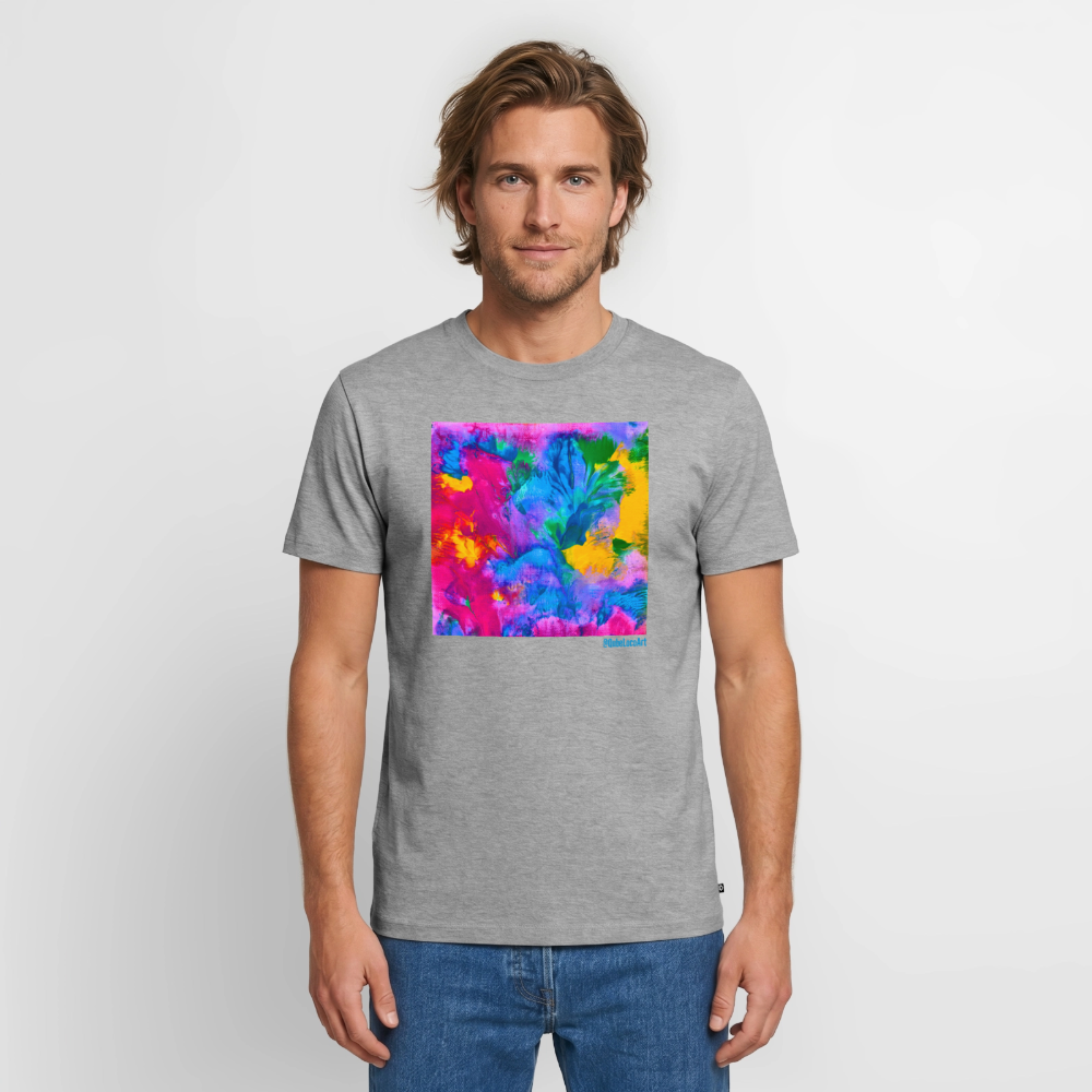 Männer Premium T-Shirt "Prisma" - Grau meliert