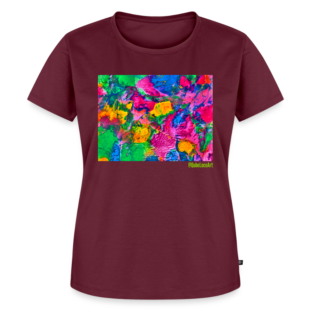 Frauen Premium T-Shirt "Chroma" - Burgunderrot