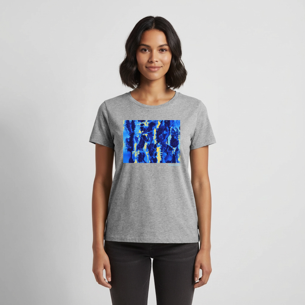 Frauen Premium T-Shirt "Electra" - Grau meliert