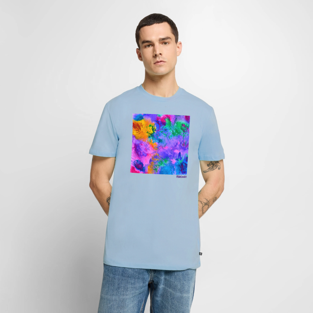 Männer Premium T-Shirt "Lotus" - Hellblau