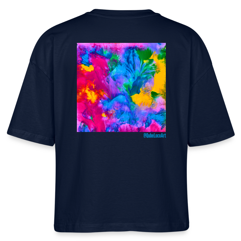 Stanley/Stella Frauen Boxy Bio-T-Shirt  | Design No. 4 - Navy