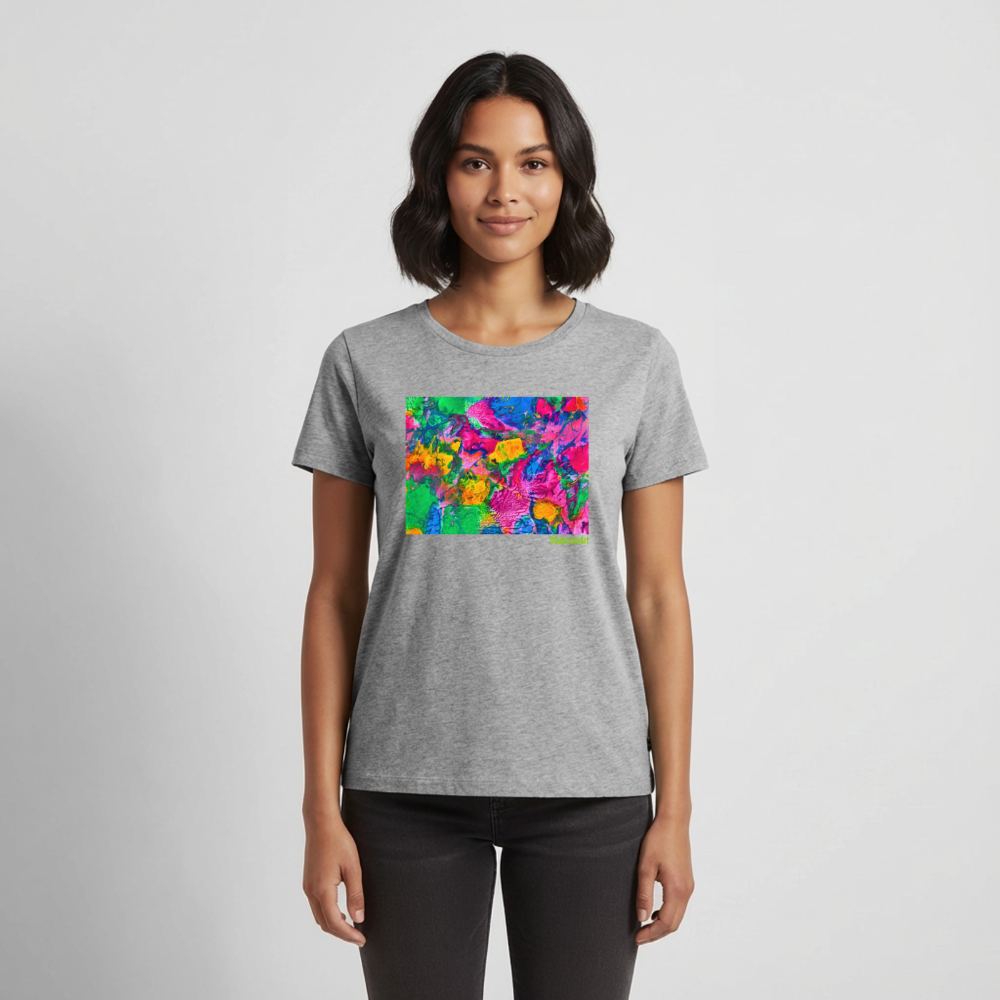 Frauen Premium T-Shirt "Chroma" - Grau meliert