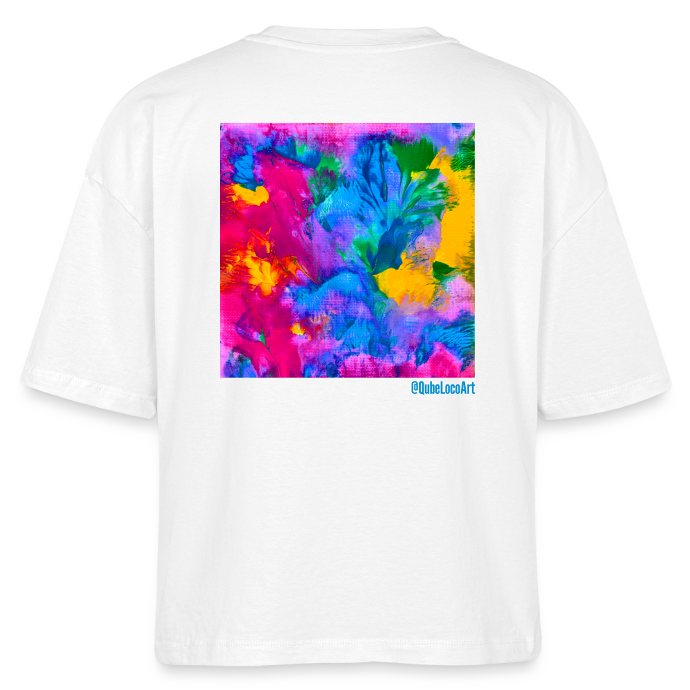 Stanley/Stella Frauen Boxy Bio-T-Shirt  | Design No. 4 - Weiß