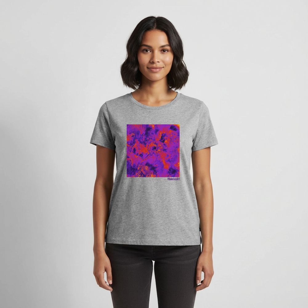 Frauen Premium T-Shirt "Ignis" - Grau meliert