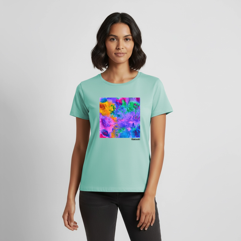 Frauen Premium T-Shirt "Lotus" - Mint 