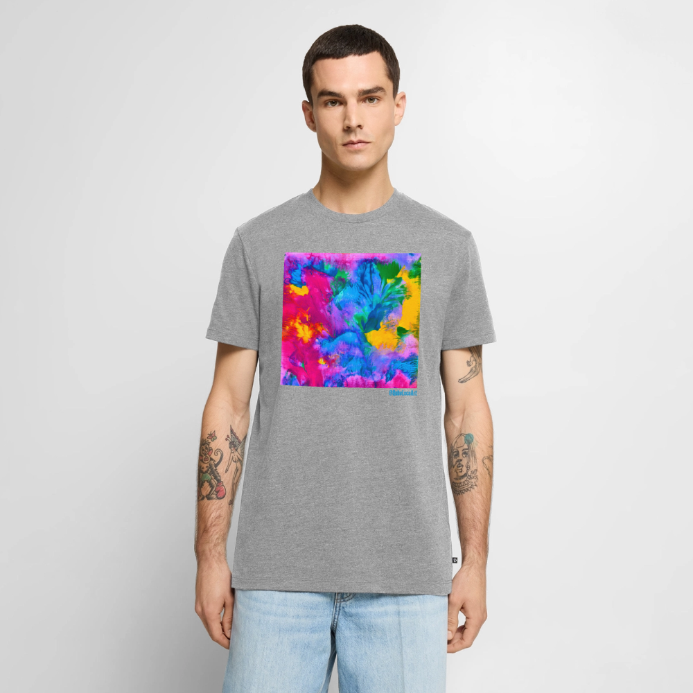 Männer Premium T-Shirt "Prisma" - Grau meliert