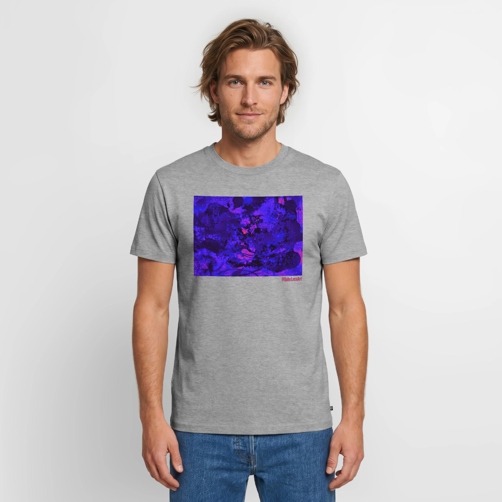 Männer Premium T-Shirt "Nympha" - Grau meliert
