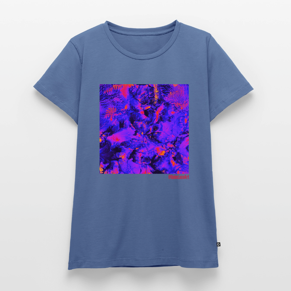 Frauen Premium T-Shirt "Tropica" - Taubenblau