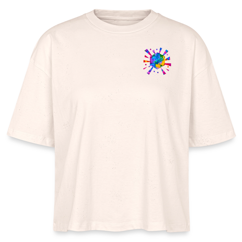 Stanley/Stella Frauen Boxy Bio-T-Shirt  | Design No. 4 - Natur