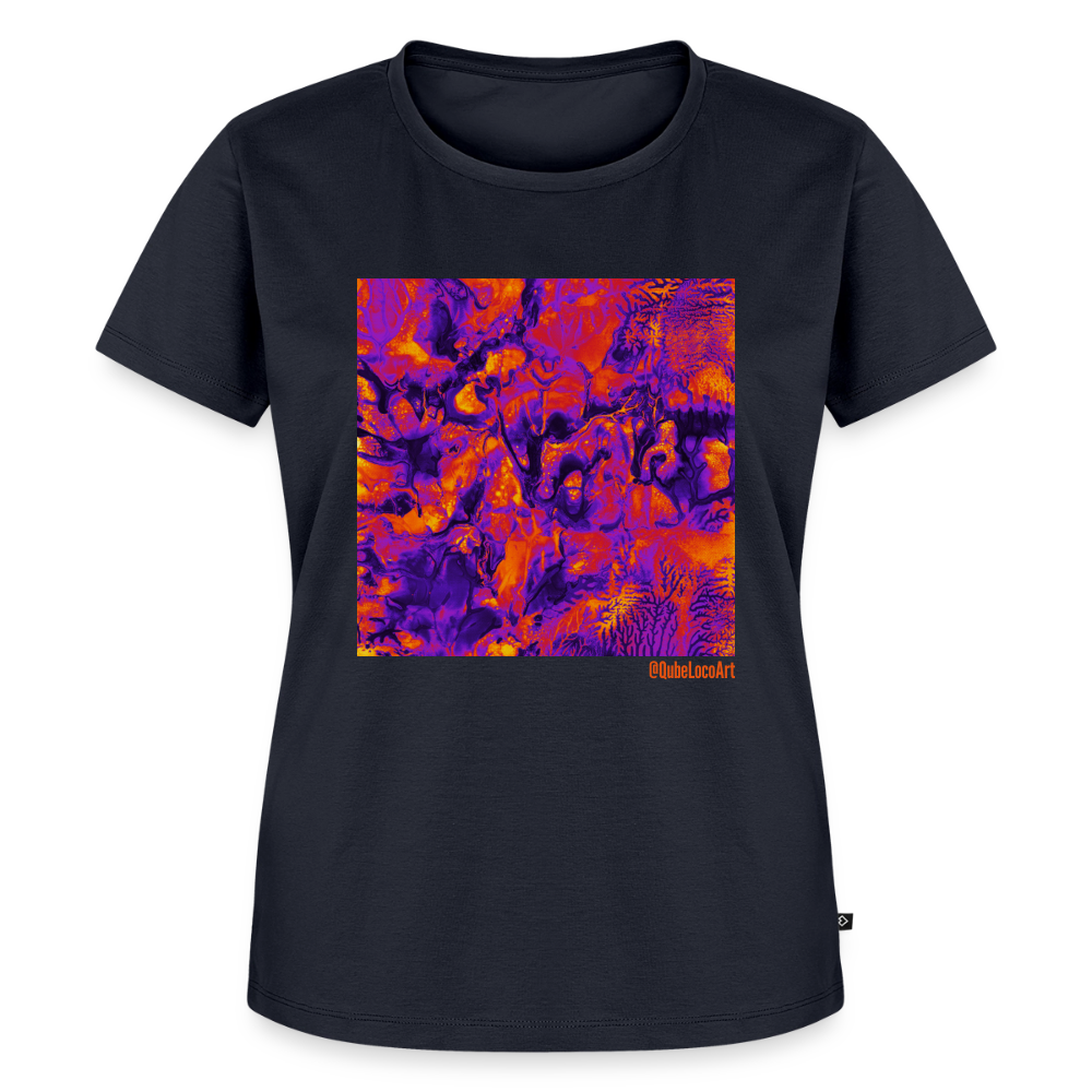 Frauen Premium T-Shirt "Vortex" - Navy